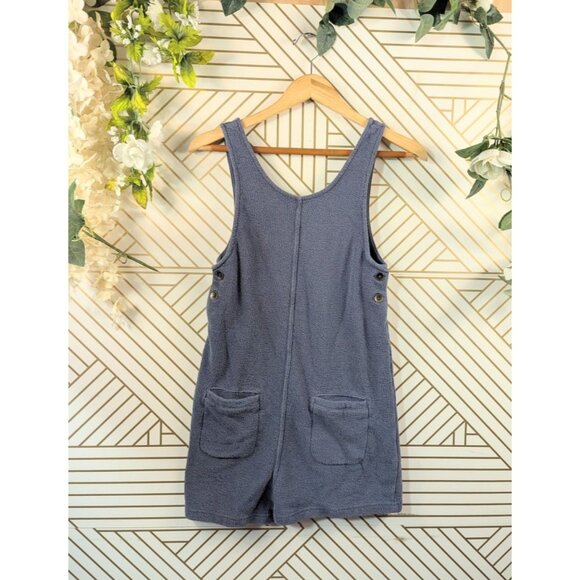 Roxy Pants - Roxy GIRL'S Blue Romper Sleeveless Pockets Textured Size 14